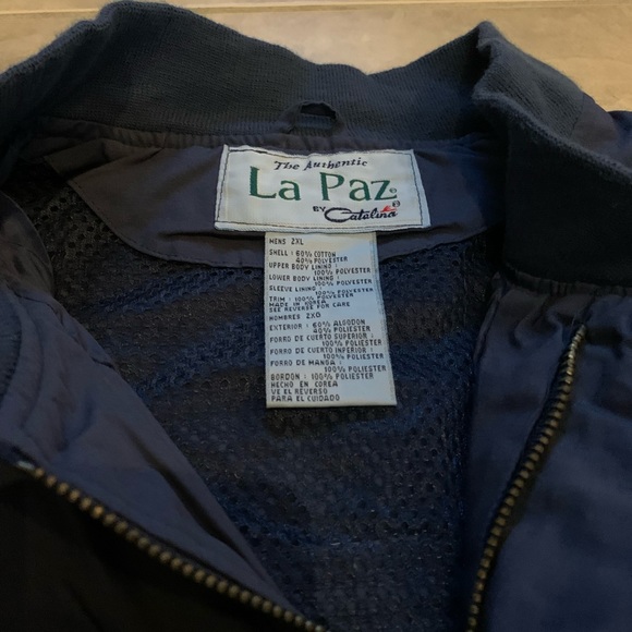 La Paz by Catalina Bomber Jacket Water Resistant Purple Indigo NEW w/Tag 2XL 3XL - Picture 3 of 6